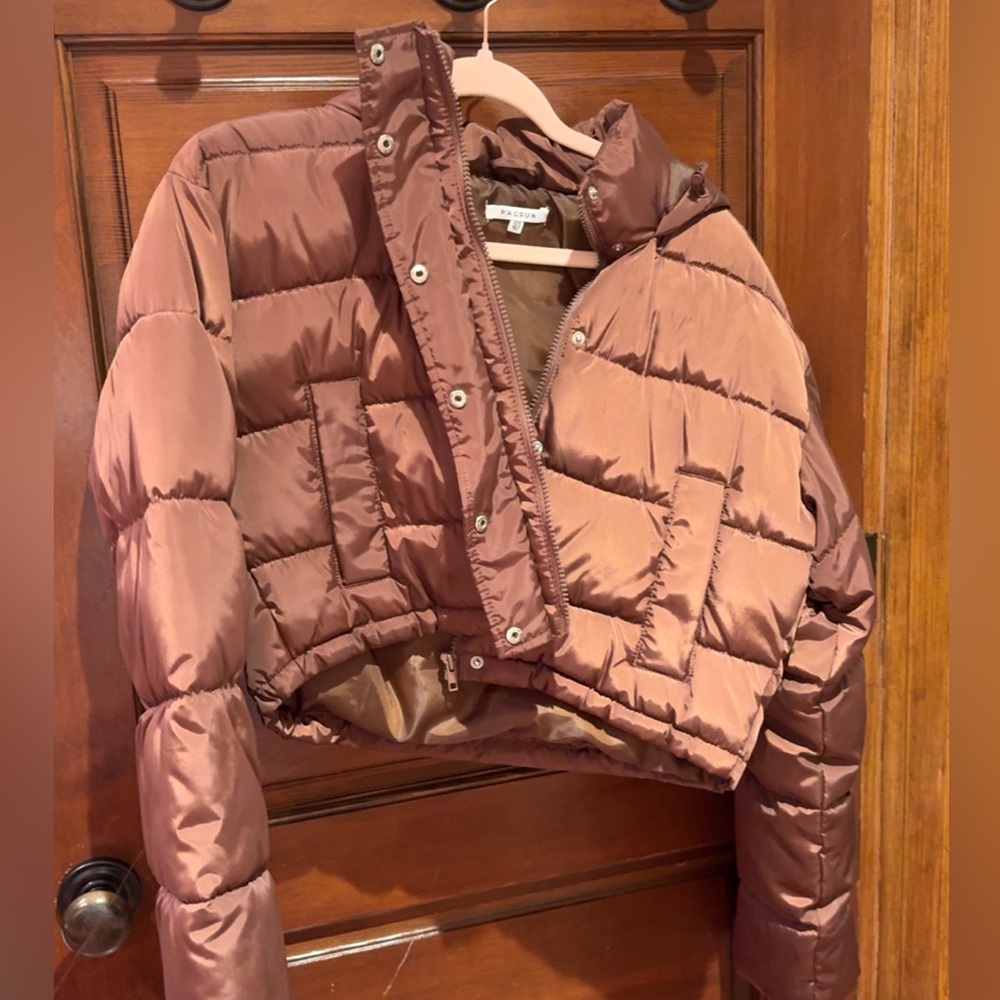PacSun Women's Tan Puffer Jacket